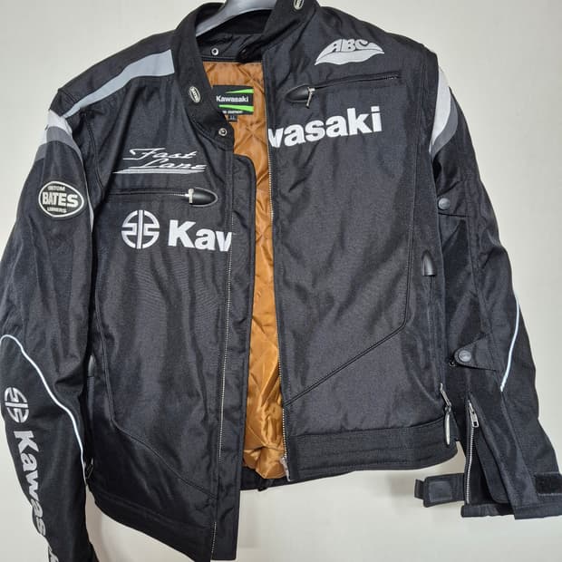 가와사키x베이츠레더 라이딩자켓 XL