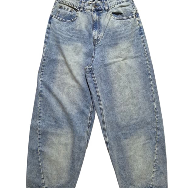 Mahagrid SOLAR EMB DENIM PANT BLUE(L사이즈)