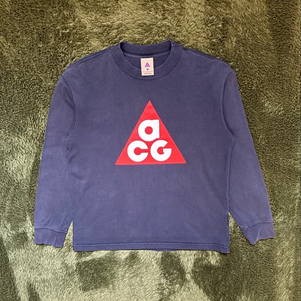 [L] 나이키 ACG 빅로고 소프트 터치 롱슬리브 블랙