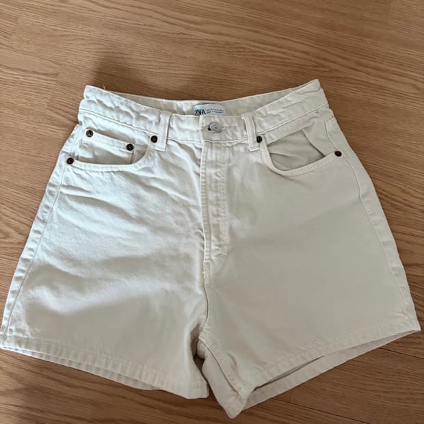 자라 zara 베이지 반바지 숏츠