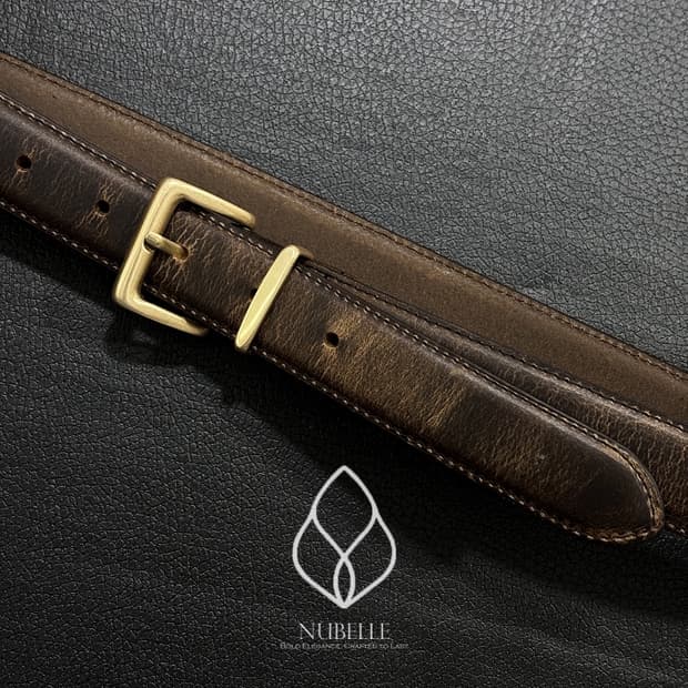 🌗 Vintage leather belt / 이태리 빈티지 가죽 벨트