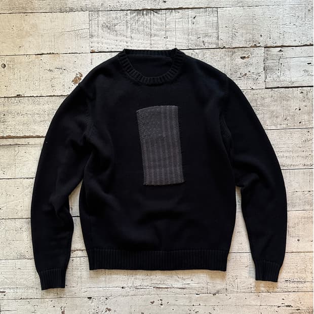 flag crewneck sweater 
