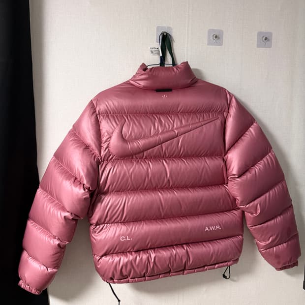 나이키 x 녹타 숏패딩 엘리펀트핑크M