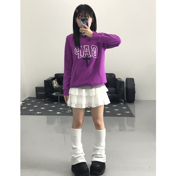 Gap Purple Graphic Hoodies
