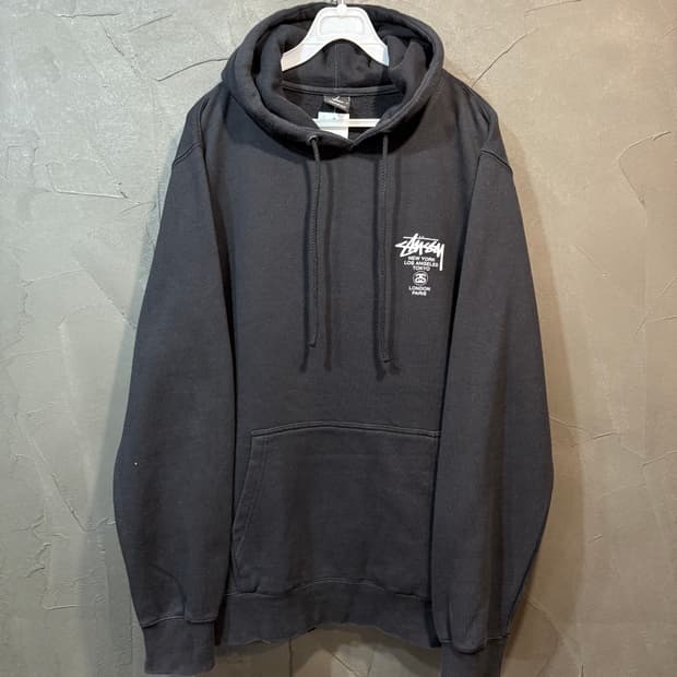 [L] STUSSY 스투시 월드투어 후드티