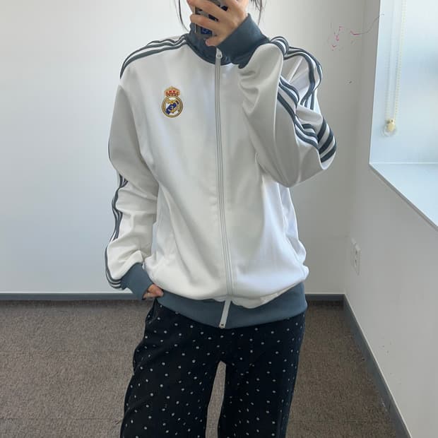 Adidas 레알마드리드 애쉬블루 트랙탑 져지 