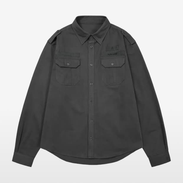 아캄 밀리터리 필드 셔츠 다크 그레이 1사이즈 