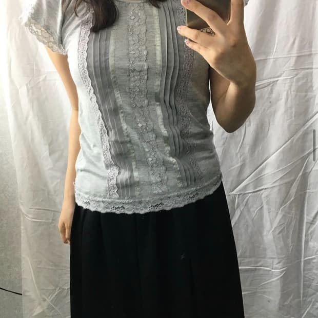 lace top 레이스 반팔