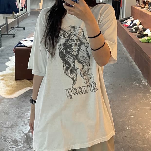 스투시 빈티지 프린팅 반팔티 H31