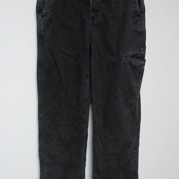 자라(ZARA) 워시드 카펜터 데님 팬츠 흑청 (29~30)

