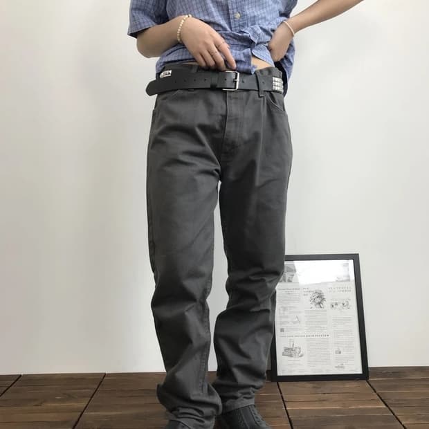 00's Levi's 607 Orange Tab Charcoal Pant