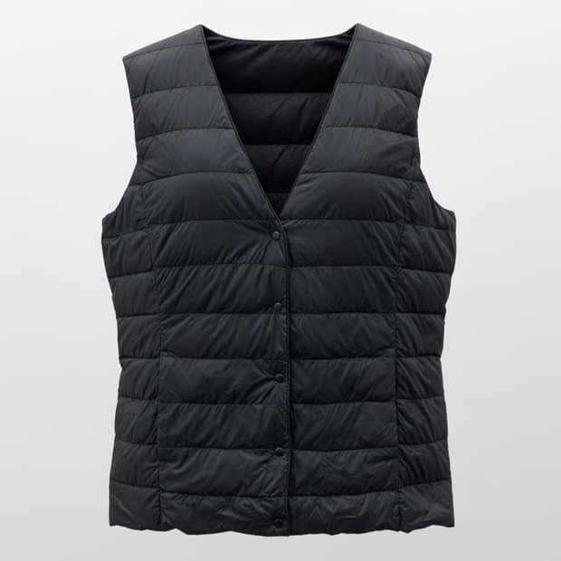 임블리 브이넥 구스다운 여성 경량 패딩 조끼  1734