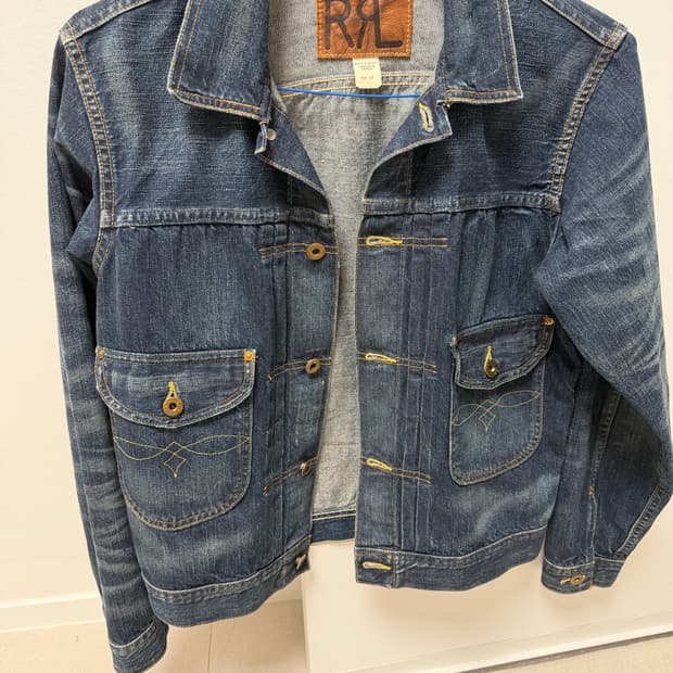 RRL Lee101j 셀비지 카우보이 데님자켓