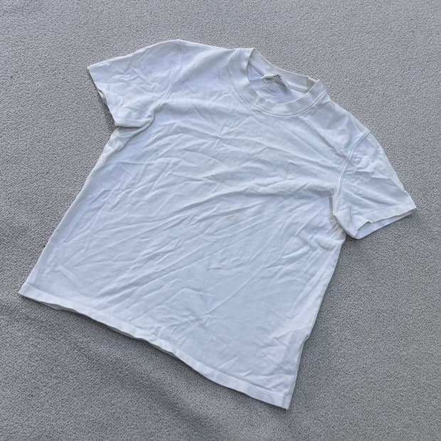 실측확인 빈티지 하트로고 반팔 티셔츠 0529E