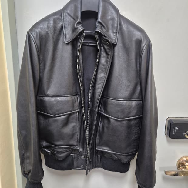 ZARA 자라 A2 가죽자켓 블랙