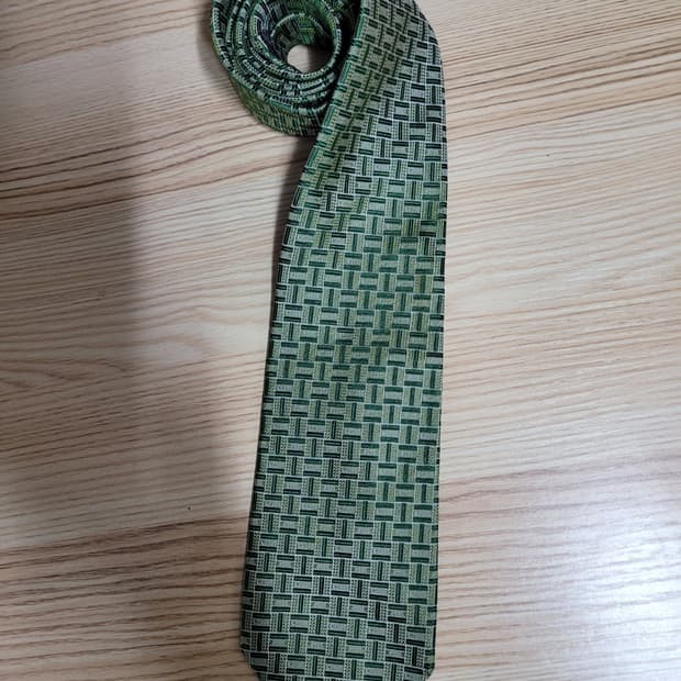 셀린느 실크 넥타이 그린
