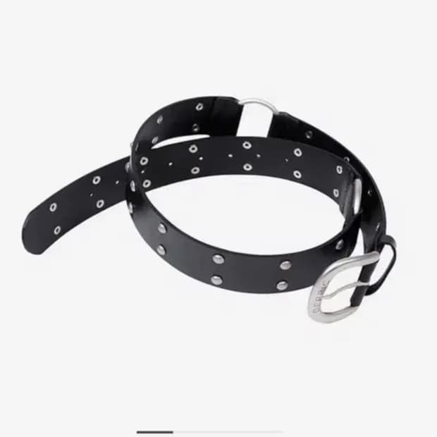 세릭 투링 벨트 Two ring rivet belt 블랙