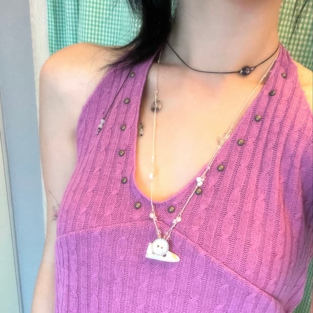 Daylight Button Necklace