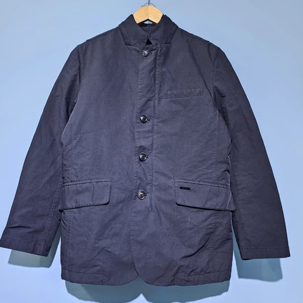 빈폴 남성 거위털 다운 코트 네이비 내피분리 100