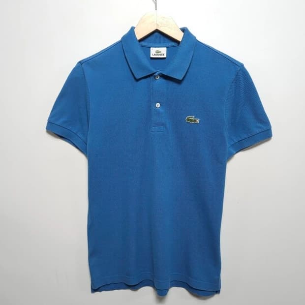 95 LACOSTE 라코스테 반팔 카라티 블루