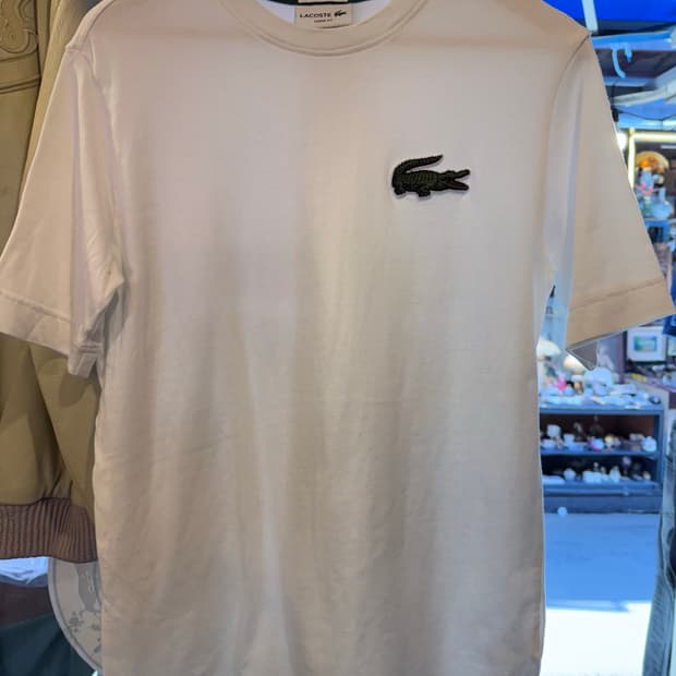 라코스테 빅로고 화이트 반팔티