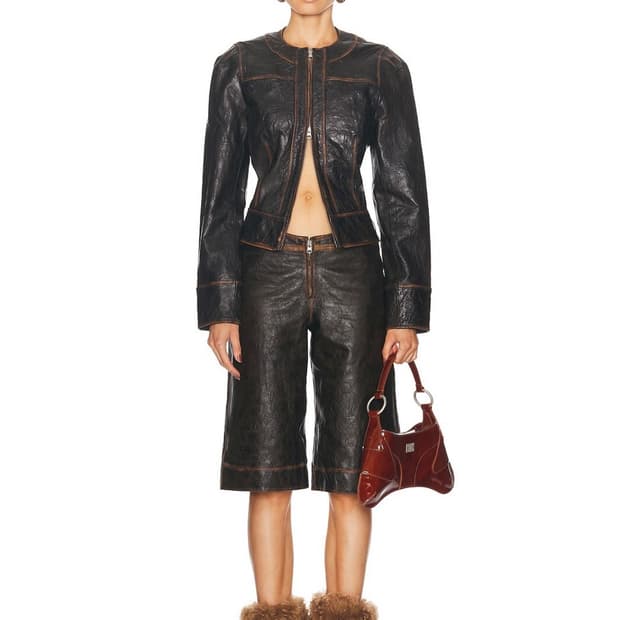 KNWLS FW24 SLK Leather Shorts / 양가죽 쇼츠 8