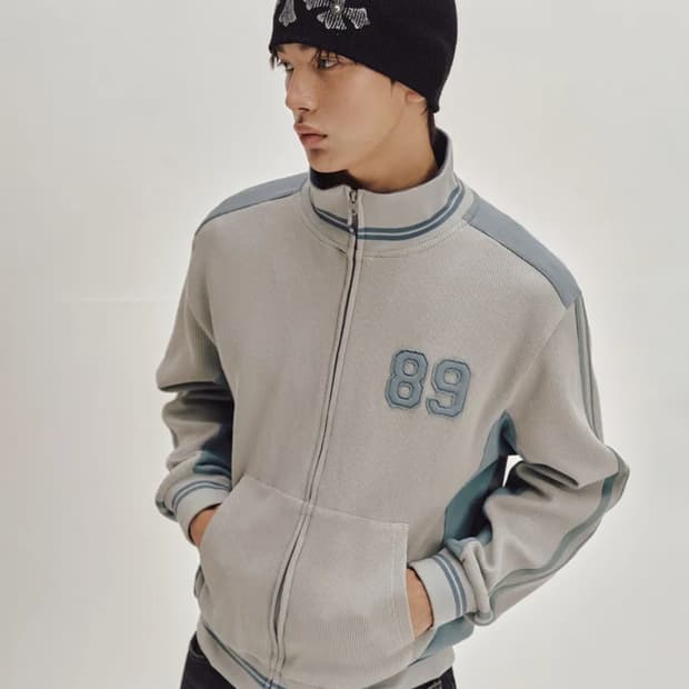 세컨모놀로그 와플 트랙 자켓