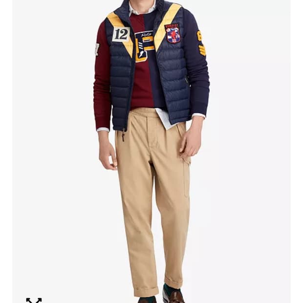 정품 폴로랄프로렌 덕다운 경량패딩 XL