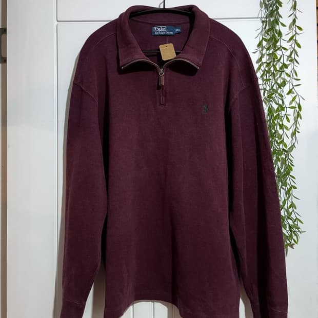 90‘s 폴로랄프로렌 하프집업 스웻