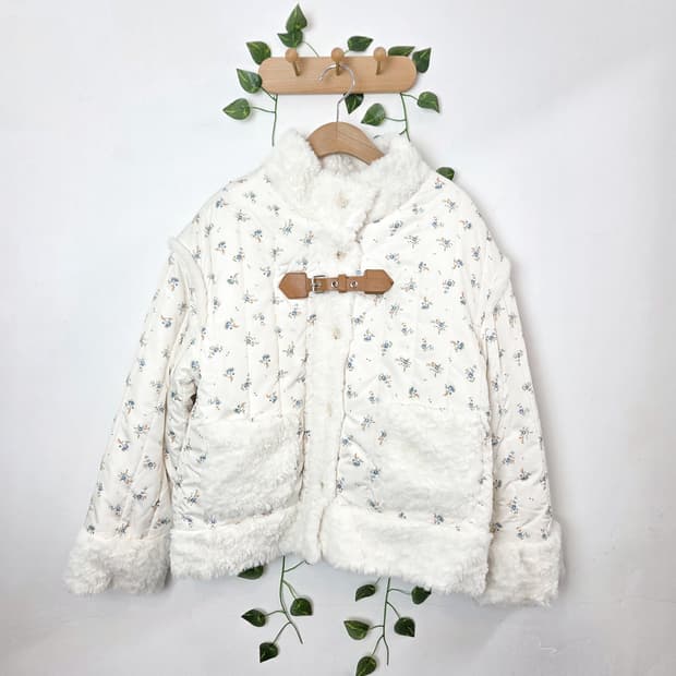 잔꽃 퍼 리버시블 자켓