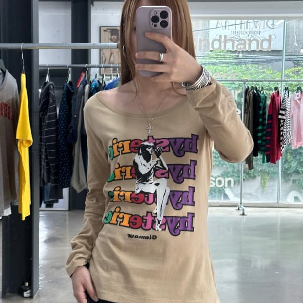 히스테릭글래머 히스걸 볼드컬러 롱슬리브