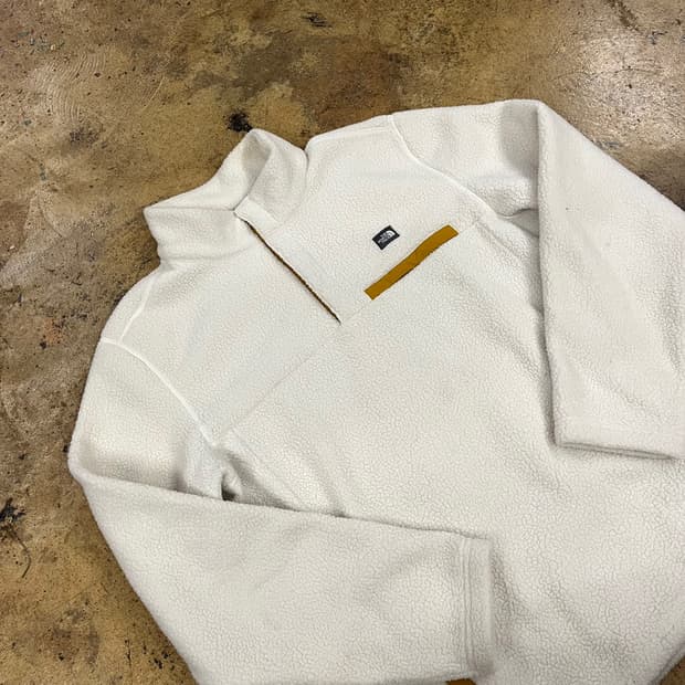 [정품/L] 노스페이스 화이트 뽀글이 플리스 b17