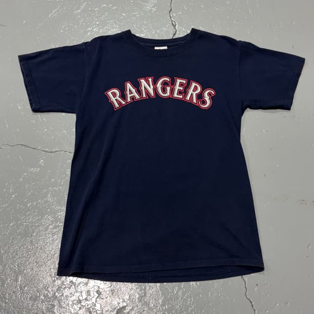 마제스틱(Majestic) RANGERS 텍사스 레인저스 네이비 티셔츠