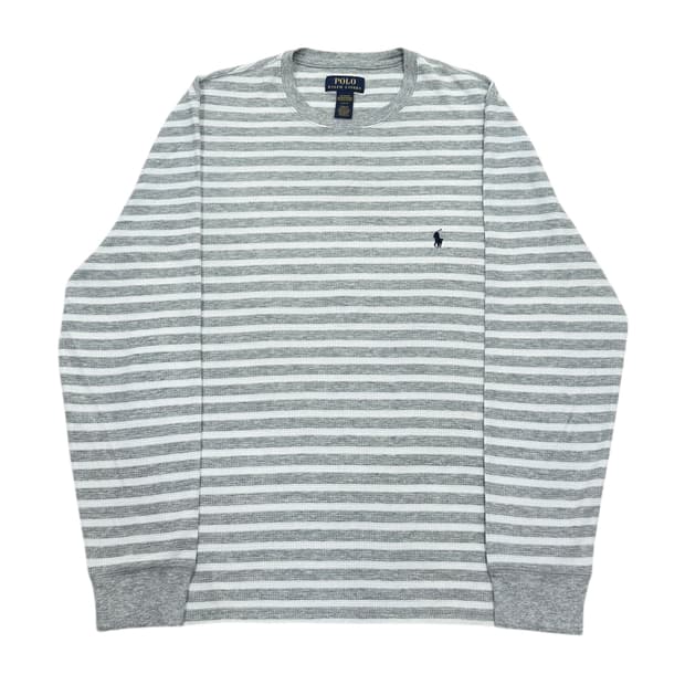 폴로 랄프로렌 코르티스 엄성현 와플 롱슬리브 긴팔티 그레이 L
