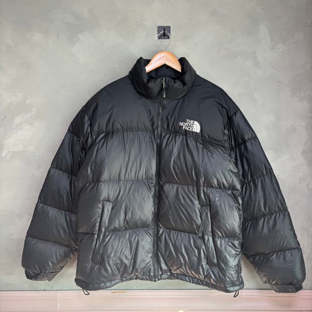 노스페이스 700 눕시 구스다운 패딩 블랙