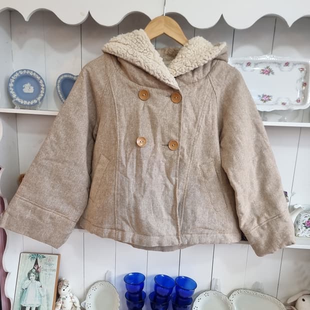 뽀글 카라 후드점퍼