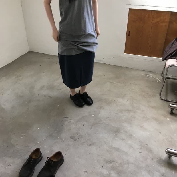 navy skirt