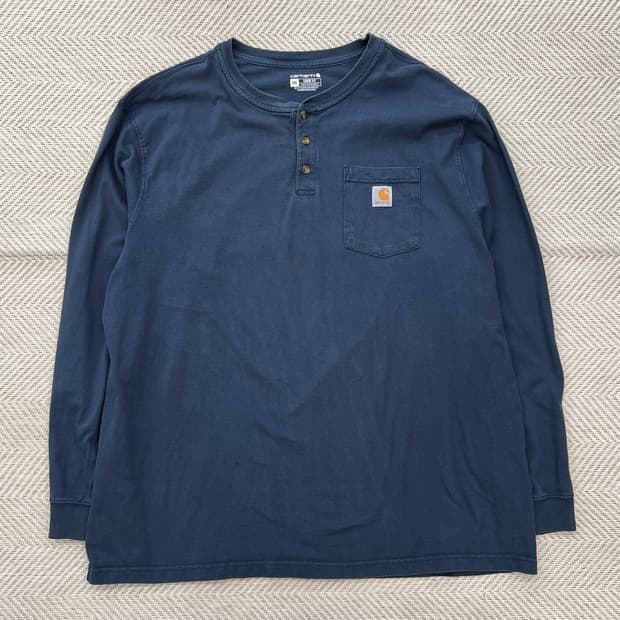 칼하트 루즈핏 헨리넥 롱슬리브 r2863