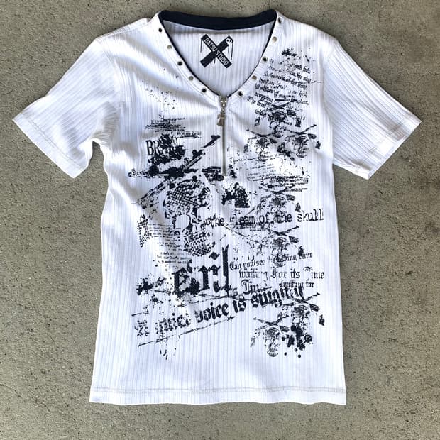 White punk mood t-shirt 