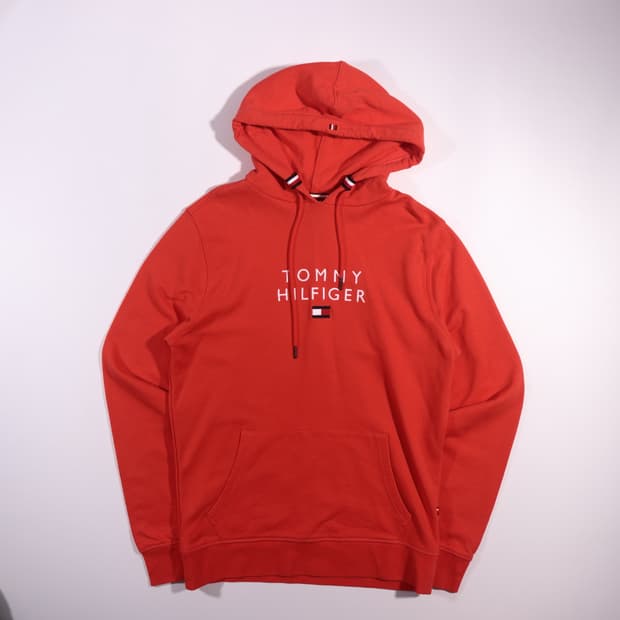 타미힐피거 자수로고 후드티 B190