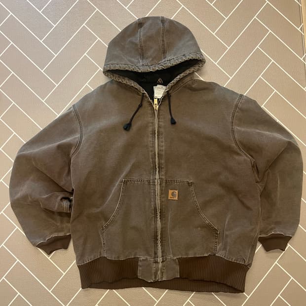 빈티지 칼하트 워크 후드 자켓 j130 CHT