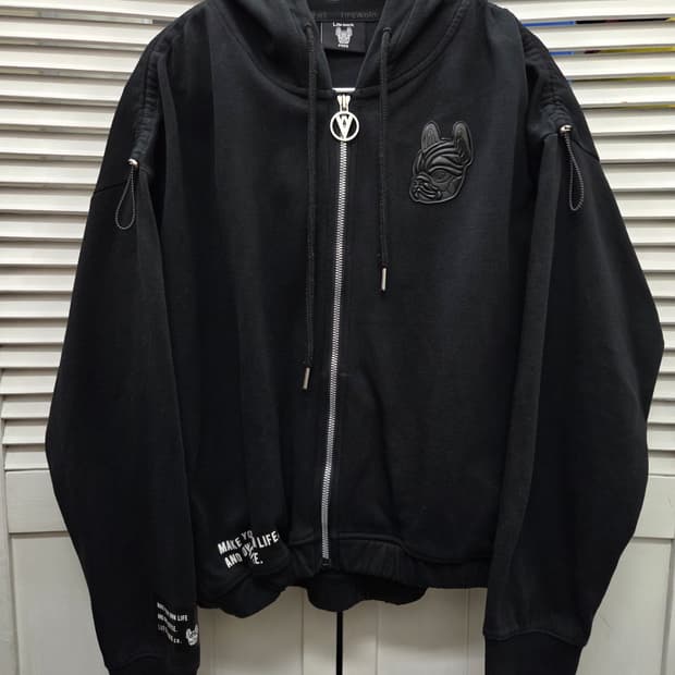 라이프워크 글로시 라독 후드집업