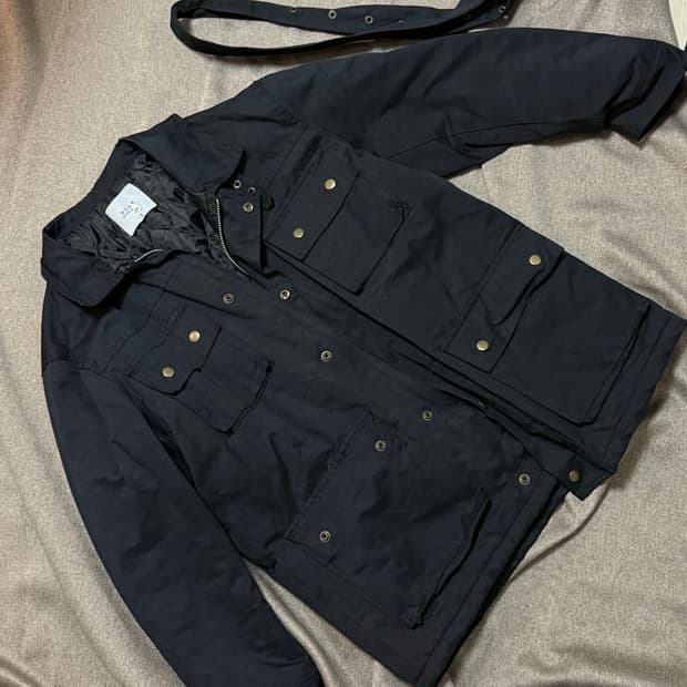 블랙 유틸리티자켓