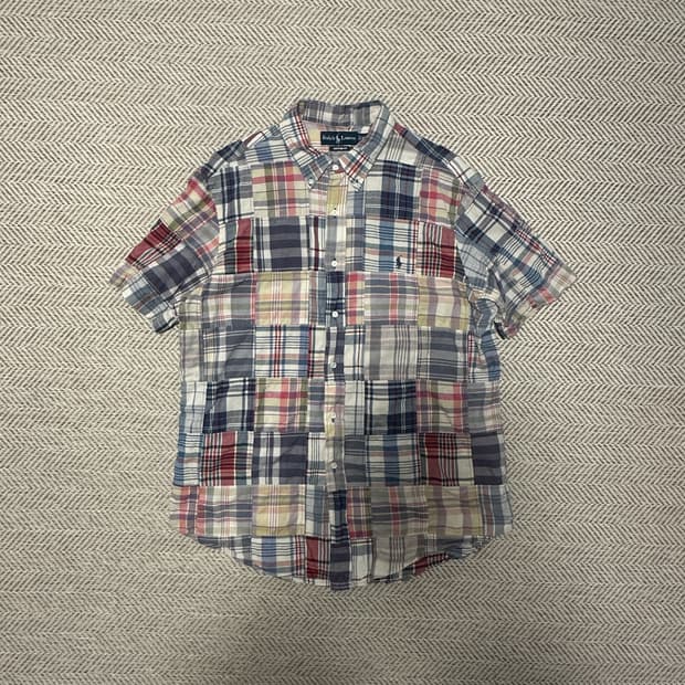 POLO RALPH LAUREN patch work shirt