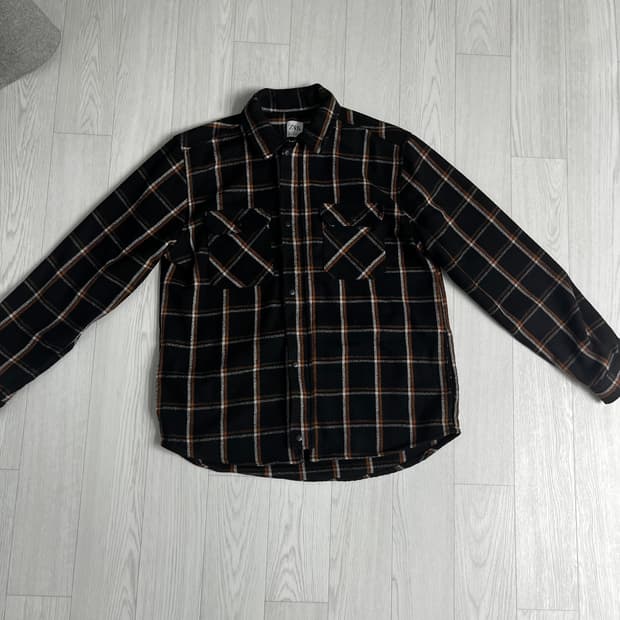 Zara 자라 타탄 체크 셔츠 자켓(플래드)