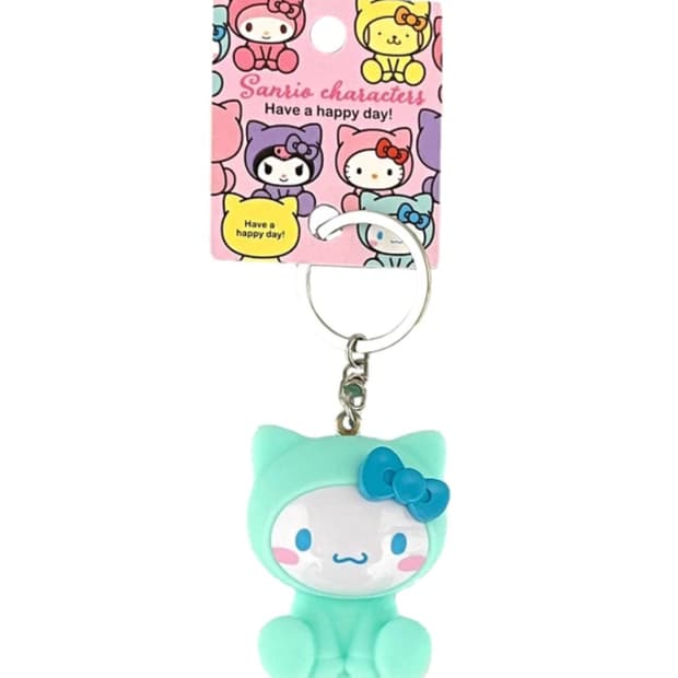 산리오 고양이후드 시나모롤 키홀더