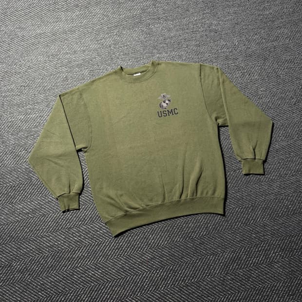 90s US ARMY USMC 미해병 빈티지 스웻 셔츠