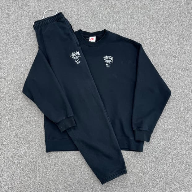 나이키 X 스투시 스웻 셋업 