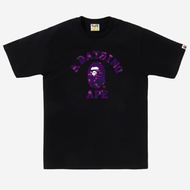 [새상품/M-XXL] 베이프 카모 컬리지 블랙 퍼플