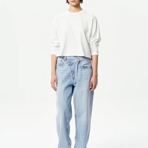 Agolde 에이골디 criss cross jean skyblue 27